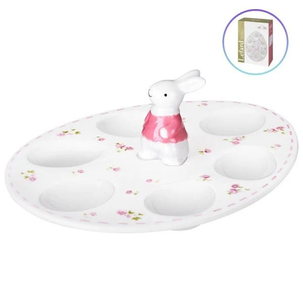 Подставка для яиц (на 6шт) 25,5*20*2см керамика Sunday (24)