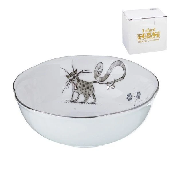 Розетка для варенья 10*10*4см фарфор КОТИКИ (72)