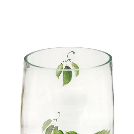 Ваза для цветов 26см стекло прозрачная (6)