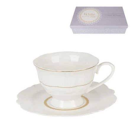 Чайный набор 12пр фарфор на 6 персон 190мл White chic подар.уп. (6)