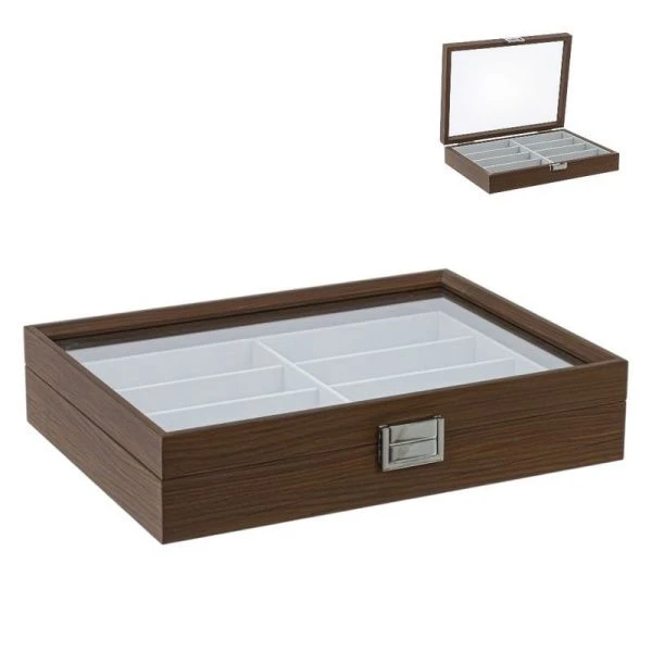 Шкатулка для очков 35*26*7,5см дерево (8)