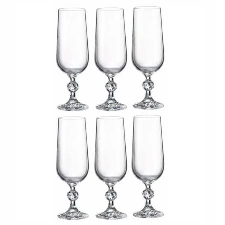 Бокалы для шампанского набор 6шт 180мл стекло КЛАУДИЯ/СТЕРНА (8) 16218