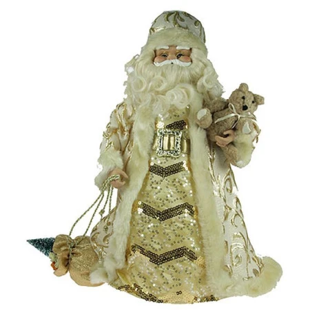 Фигурка новогодняя ДЕД МОРОЗ 41см золото (1/6)