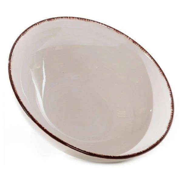 Тарелка глубокая 590мл 18см керамика Аэрография АРКТИКА (6/36)