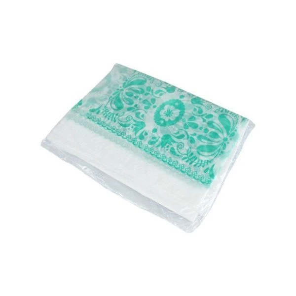 Скатерть одноразовая 120*150см полиэтилен КАЙМА в инд.уп. ЮХО33462 (200)