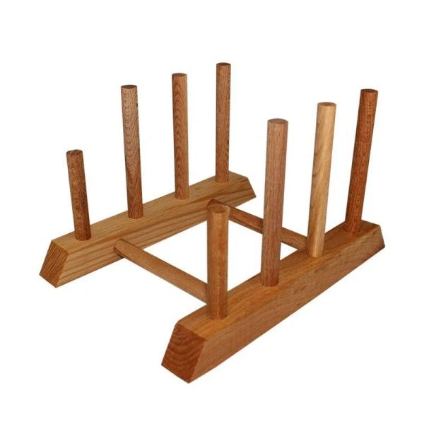 Подставка для разделочных досок/тарелок 3 секции бук (10)