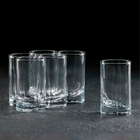 Стопки для ликера набор 6шт 60мл стекло ЛУНА (12)