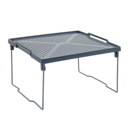 Подставка 29*25,8см пластик ЛОФТ серая на металлических ножках (12) ВЫВОД