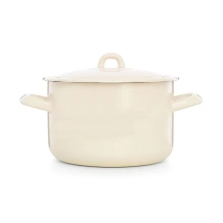 Кастрюля 2,9л эмаль Жемчужная цилиндрическая (4)