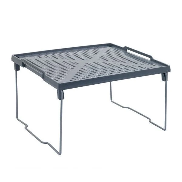 Подставка 29*25,8см пластик ЛОФТ серая на металлических ножках (12) ВЫВОД