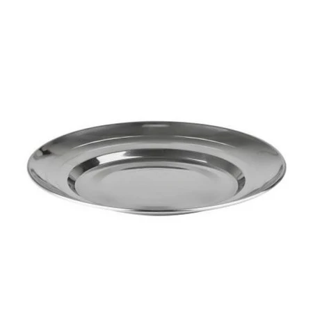 Тарелка мелкая 20см 350мл нерж.сталь десертная 0079 (120)