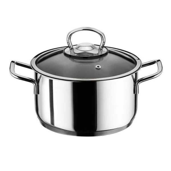 Кастрюля 9,2л нерж.сталь МАРТА со стекл.крышкой 30см арт.100-30-0 (4)