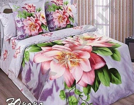 КПБ семейный Bella Donna Юнона ПУ 3D (пододеяльник 150*220см)