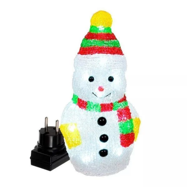 Фигура Снеговик акриловая, 16 холодных LED, 10,5*9*20 см, 3 V /12 VEGAS/6