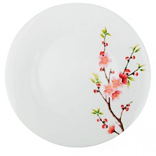 Тарелка мелкая 17,5см стеклокерамика САКУРА плоская круглая (6/72)