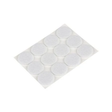 Накладки-протекторы для мебели самоклеящиеся 12шт 28мм  белый