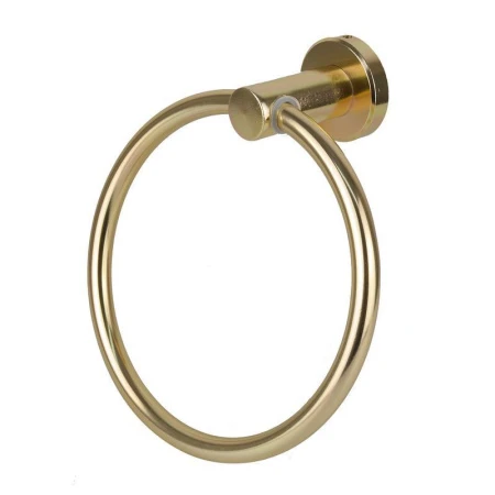 Держатель для полотенец металл Кольцо d15см 7см матовое золото 9215/JC-10648 (80)