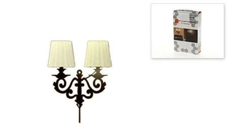 Лампа настенная с декоративной наклейкой Бра (плафон-31*19*25см) (цоколь-Е14 напряжение-220V, тип