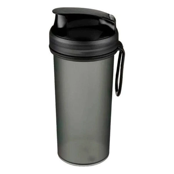 Стакан  для холодных напитков 400мл 79*72*168мм пластик с петлей черный (12)