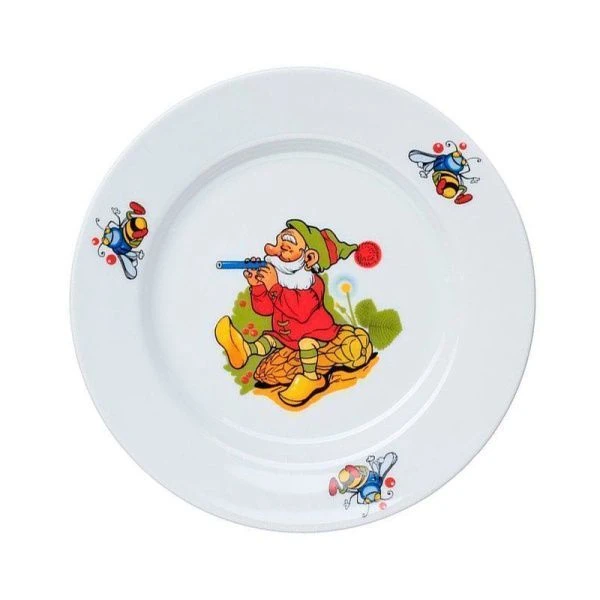 Тарелка детская мелкая 20см фарфор ЛЕСОВИЧОК Идиллия (20)