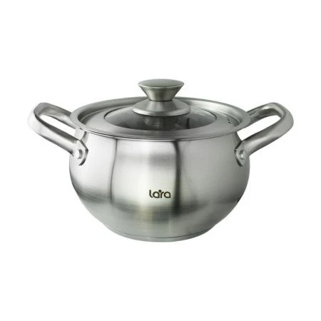 Кастрюля 3,1л нерж.сталь ТОКИО стекл.крышка 18см, h11,5см, индукц.капс.дно LR02-262 (4)