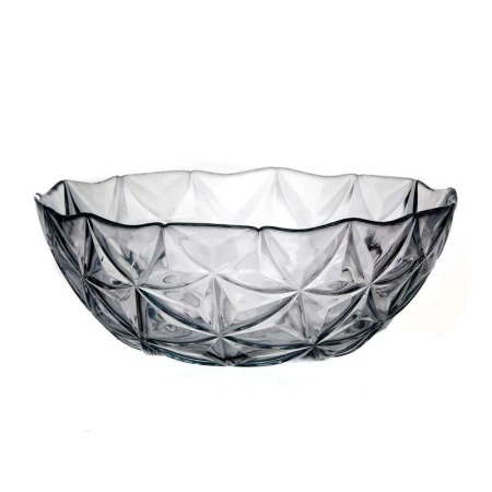 Салатник 2,5л 240мм стекло ЭСТРЕЛЛА ГРЕЙ б/уп (6)