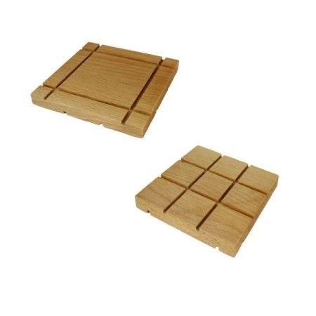 Подставка под горячее 13*13*1,5см бук (10/40)