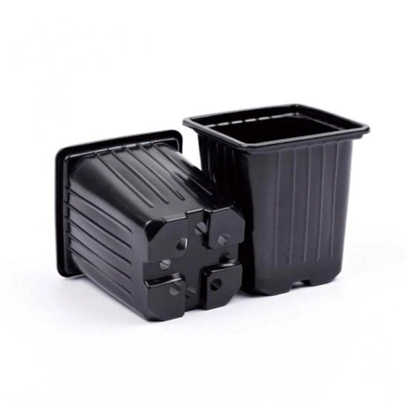 Горшок для рассады 8х8х8 квадратный 0,3л формованный мягкий (2200)