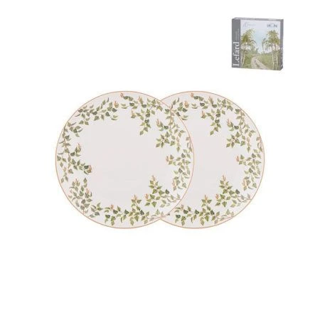 Тарелки мелкие набор 2шт 20,5см фарфор БЕРЁЗКИ десертные (9)