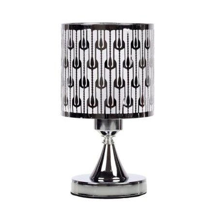 Лампа настольная с абажуром 26см металл/пластик G331 (24)