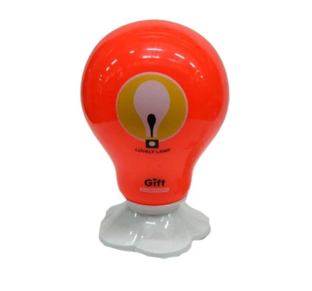 Лампа настольная детская Лампочка 26*15см (красная) JC-2379/MHT348-4 (36)