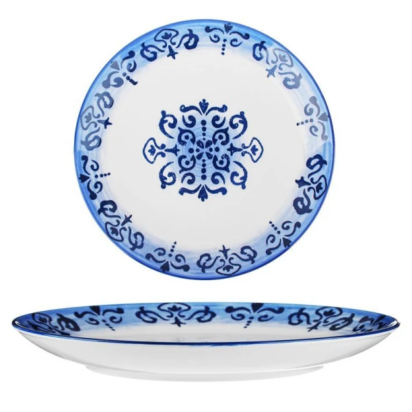 Тарелка мелкая 26*26*3см фарфор Ivlev Chef Этника обеденная (18)