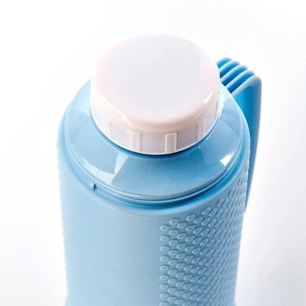 Термос 450мл пластик стекл.колба (48)