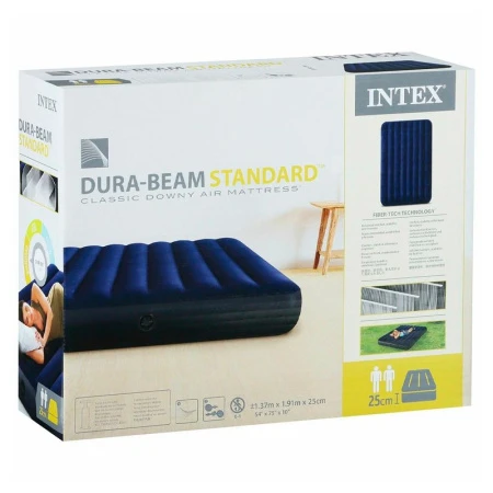 Матрас надувной двухместный флок ПВХ Classic 191*137*25см до 272кг (3)