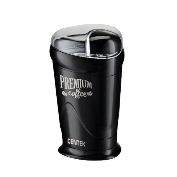 Кофемолка электрическая пластик Centek CT-1358 черная 200Вт, вмест. 60г, 6 чашек  (12)