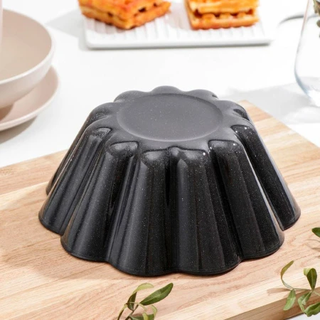 Форма для кекса 1,68л 21,8см стекло БОРКАМ керамическое АП черная 59114NS (6) Форма для кекса 1,68л 21,8см стекло БОРКАМ керамическое АП черная 59114NS (6)