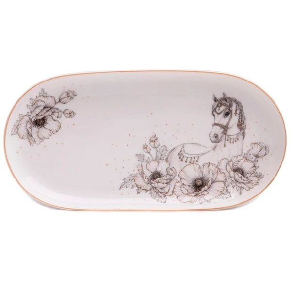 Блюдо 20,5см фарфор Top Style овальное (60)