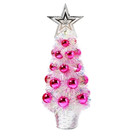 Елка искусственная 25см со светодиодами с игрушками PE/PVC белый/розовый XR-2023020/JC-15170(112) Елка искусственная 25см со светодиодами с игрушками PE/PVC белый/розовый XR-2023020/JC-15170(112)