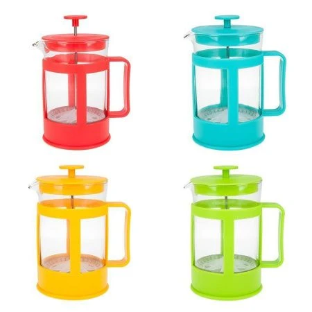 Френч-пресс 850мл пластик/стекло 4 вида подар.уп. (12)