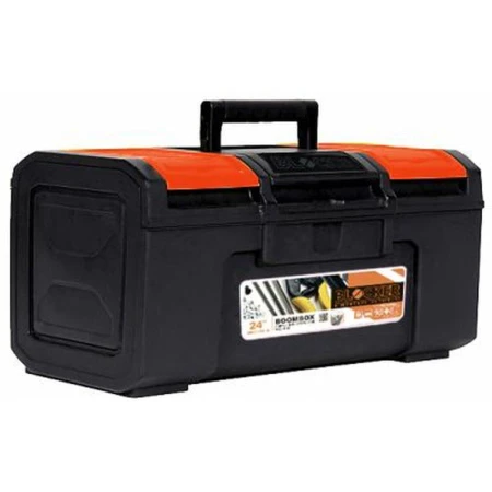 Ящик для инструментов 48*26,8*23,6см пластик Boombox"19 черный/оранжевый (6)