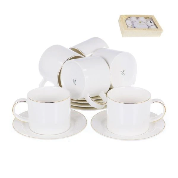 Чайный набор 12пр фарфор ДАКИНИ на 6 персон 280мл 101-01038 (8) Чайный набор 12пр фарфор ДАКИНИ на 6 персон 280мл 101-01038 (8)