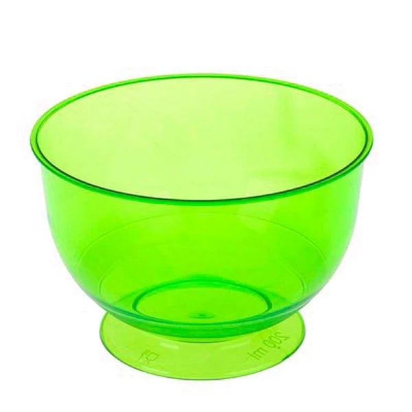 Креманка одноразовая 9см полистирол КРИСТАЛЛ зеленая 200мл (192/16)