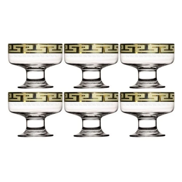 Креманки набор 6шт 100мл стекло ГРЕЧЕСКИЙ УЗОР GE03-1016/S/Z/6 (6)