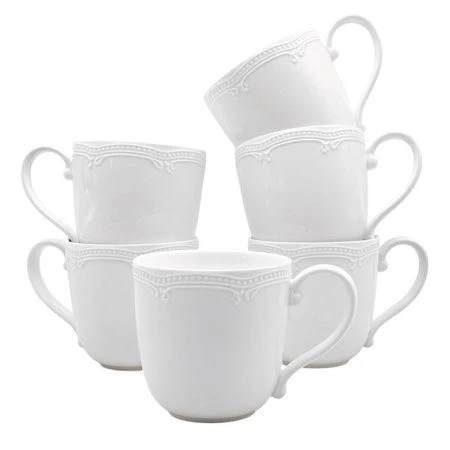Кружка 350мл фарфор White Ornaments (6)