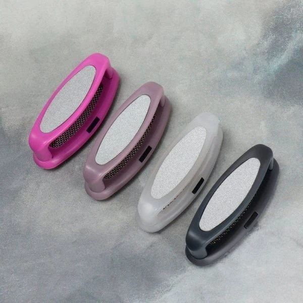 Пилка для ног 2-х стор наждач. металл овал 8,5*3,5 см с ручкой МИКС (600)