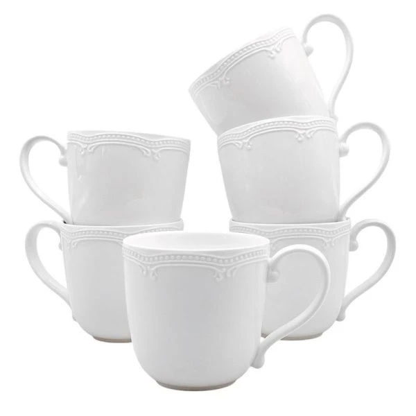 Кружка 350мл фарфор White Ornaments (6)