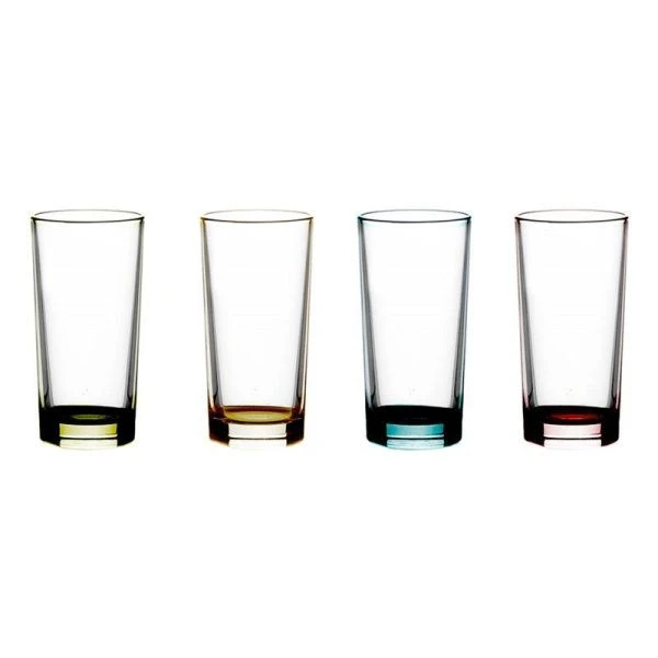 Стаканы набор 6шт 290мл стекло Гладкий ЛАК МИКС Модерн (3)