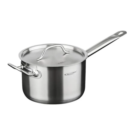 Сотейник 4,8л 22*13,5см нерж.сталь ОБЩЕПИТ-ШЕФ с мет.крышкой с 2-мя ручками ТРС КТ-ОБ-КК-22 (2)