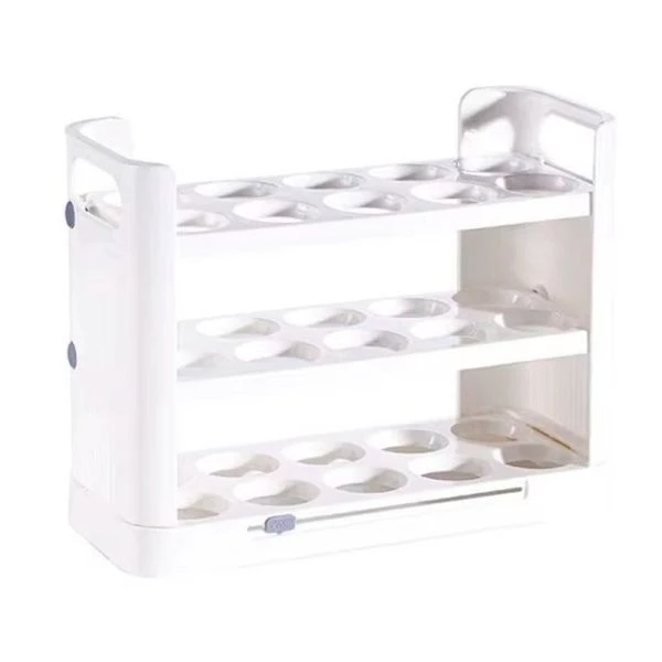 Подставка для хранения яиц 252*100*190мм пластик белая (10)