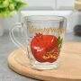 Кружка 250мл стекло Грация ПОЛЕЗНЫЙ ГРАНАТ (20)